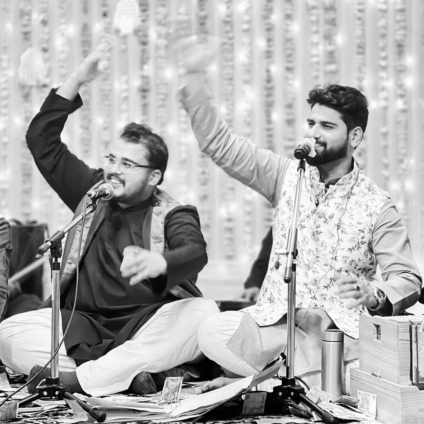 Faizan Ilahi, Sufi singer, during a live performance.