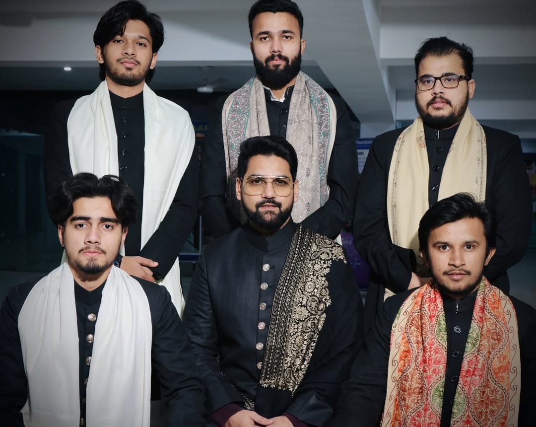 Faizan Ilahi, Sufi singer, during a live performance.